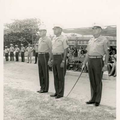 U.S. Navy Men at Attention