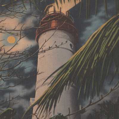 Lighthouse at Night, Key West, Florida