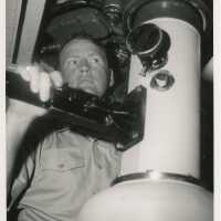 An unknown man in uniform on a ship