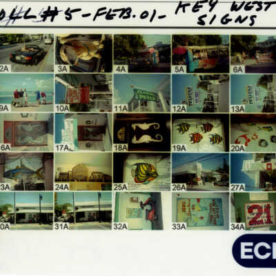 Key West Images Contact Sheet - Roll 5