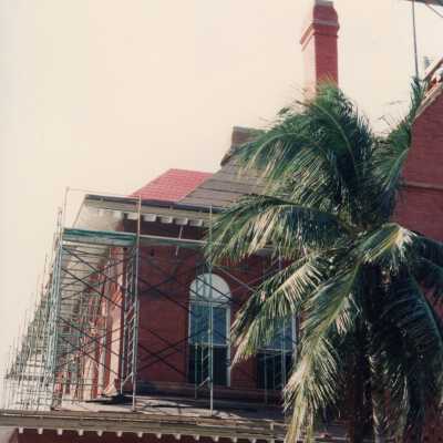 One of the exterior corners.