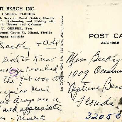 Tahiti Beach, Coral Gables: © Key West Art & Historical Society