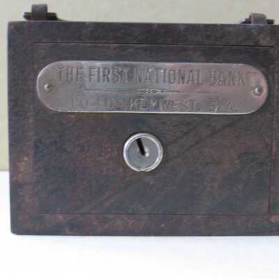 The First National Bank Safe Strongbox