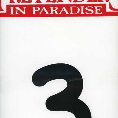 Pretenders in Paradise sign with the number 3 on it.