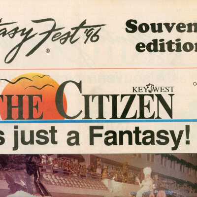 Multiple articles in the souvenir edition of the Key West Citizen about Fan