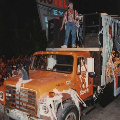 A float in the parade.