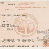          Business Tax Receipt Atlantic Shores; Copyright: @ Key West Art & Historical Society; Origformat: Print-Photographic
   