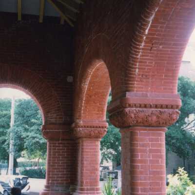The porch arches.