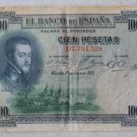          Banco de Espana 100 Peseta Note; © Key West Art & Historical Society
   