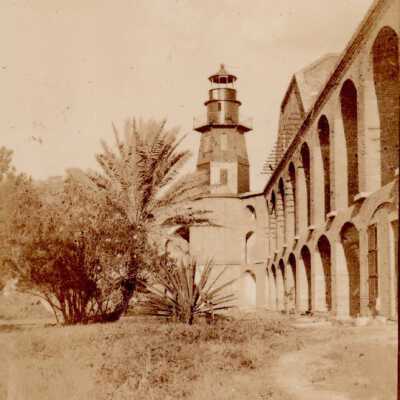 Fort Jefferson Lighthouse: Copyright: © Key West Art & Historical Society; Origformat: Print-Photographic