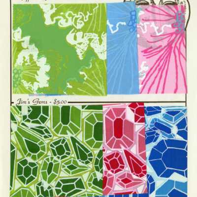 Key West Hand Print Fabrics Material Sample Page: Copyright: © Key West Art & Historical Society; Origformat: Artifact