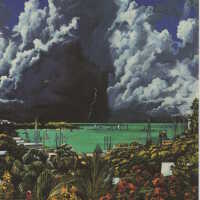 Storm Over Harbor From Atop Island City House Hotel