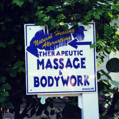 Natural Healing Alternatives Sign