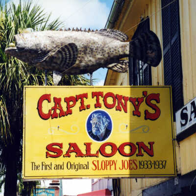 Captain Tony's Saloon Sign