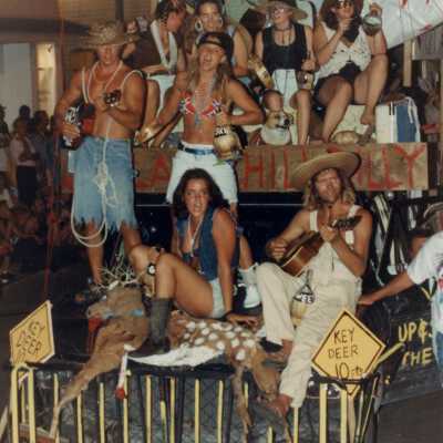 A float in the parade.