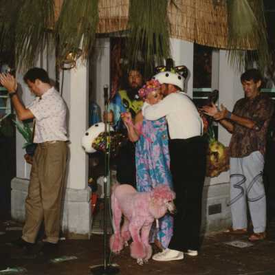 Unknown people at a FF party.