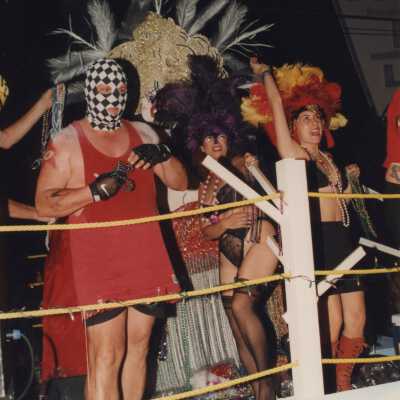 A float in the parade.