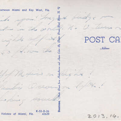 Overseas Highway between Miami and Key West, Fla.: © Key West Art & Historical Society