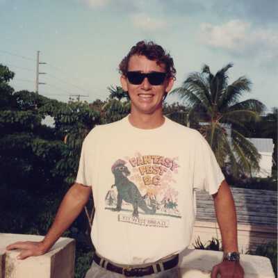 Unknown man standing outside wearing a FF T shirt.