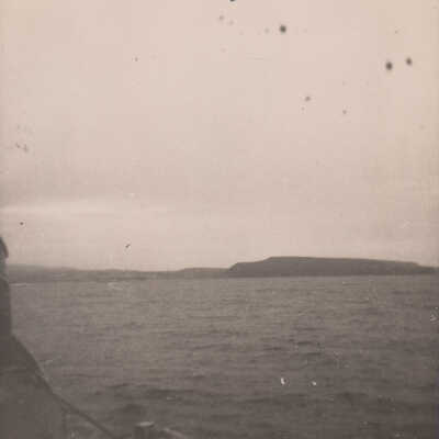 Azores viewed from the U.S.S. Key West (PF-17)