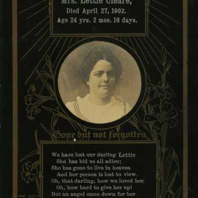 Loving Remembrance Cabinet Card