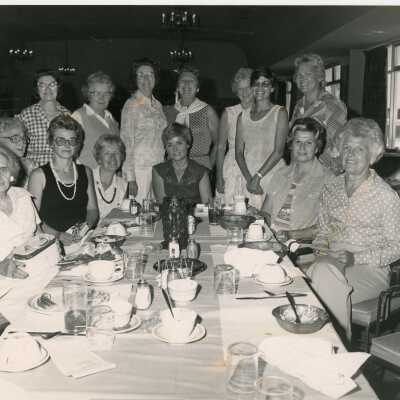 A group of unknown woman at a get together