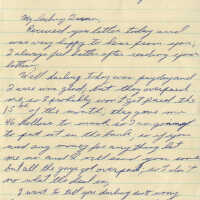 Letter from Naval Air Station Key West during Cuban Missile Crisis