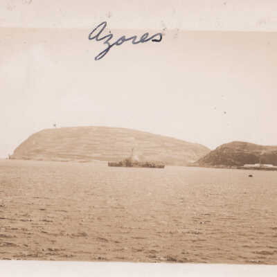 Azores viewed from the U.S.S. Key West (PF-17)