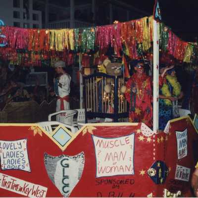 A float in the parade.