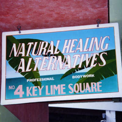 Natural Healing Alternatives Sign