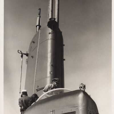 Sailors on a submarine