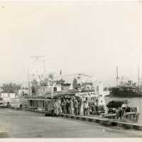 An unknown group of people on a ship