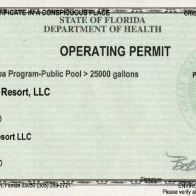 Swimming Pool Permit Atlantic Shores: Copyright: @ Key West Art & Historical Society; Origformat: Print-Photographic