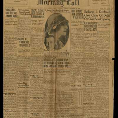 Key West Morning Call Newspaper: Copyright: @ Key West Art & Historical Society; Origformat: Print-Photographic