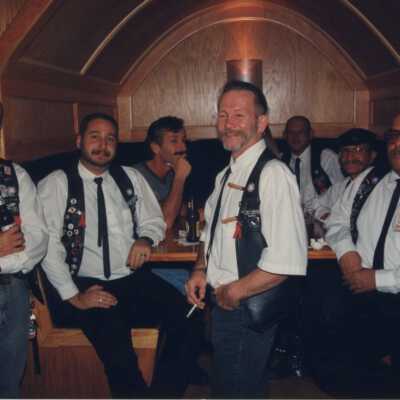 Unknown group of men at the Call of the Wild awards ceremony.