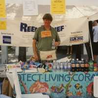 A vendor at the FF street fair.