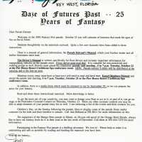 Welcome letter to the parade entrants.