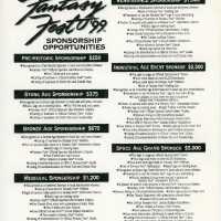 Sponsorship opportunities.