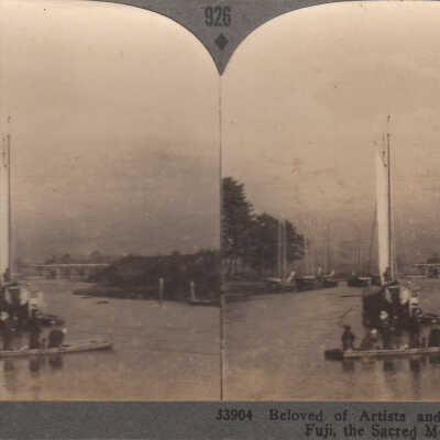 Stereoview of Mt. Fuji, Japan