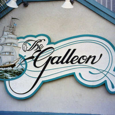 The Galleon Resort Sign
