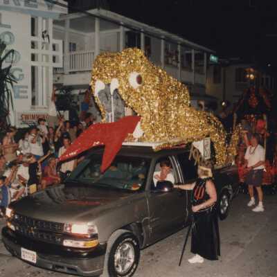 A float in the parade.