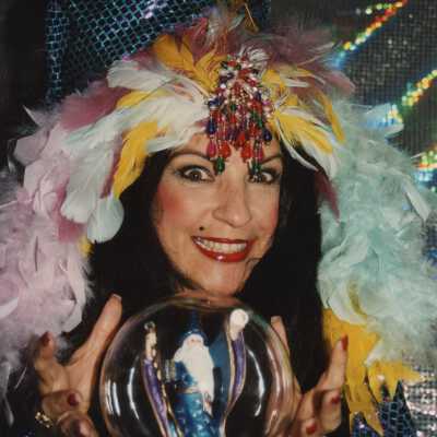 Unknown woman dressed up.