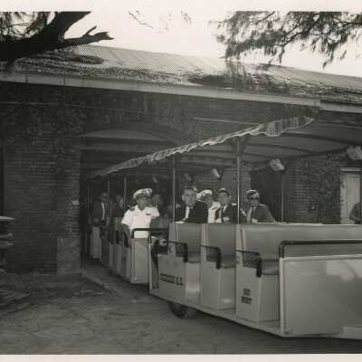 MAC visits Fort Taylor on a conch train through original gate