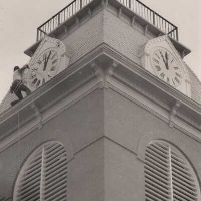 City Hall Clock Installation: Copyright: © Key West Art & Historical Society; Origformat: Print-Photographic