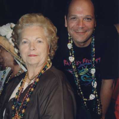 An unknown woman and man.