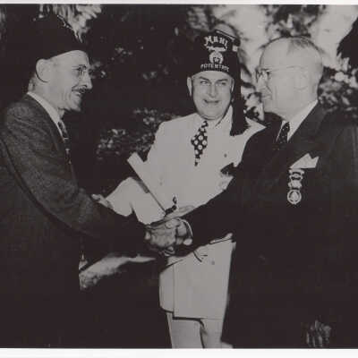 Maitland Adams, B.H. Blakey and President Harry S Truman