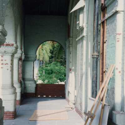 The porch.