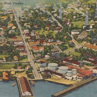          Aerial View of Key West, Florida; © Key West Art & Historical Society
   