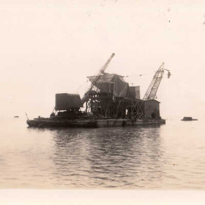 Old Seven Mile Bridge construction