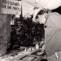 Mario Sanchez in his Studio Under the Trees